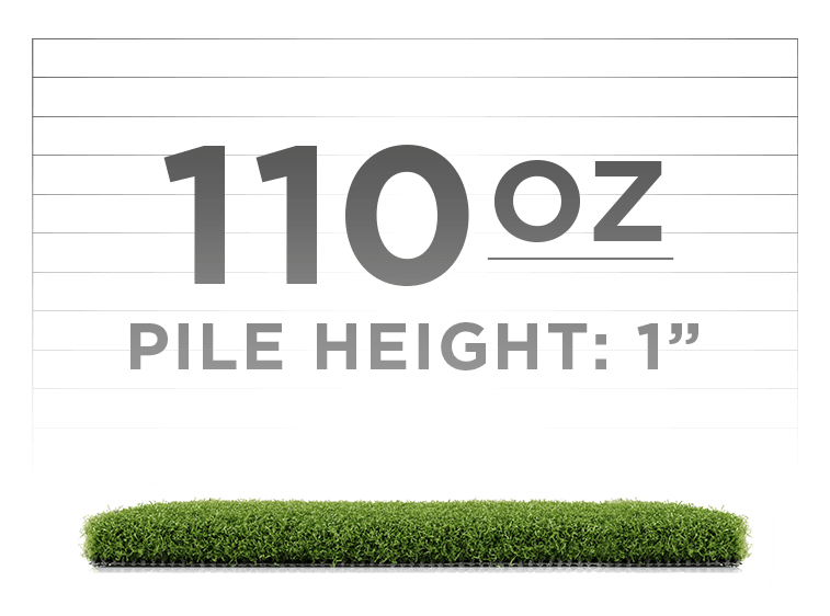 Backyard tee box turf