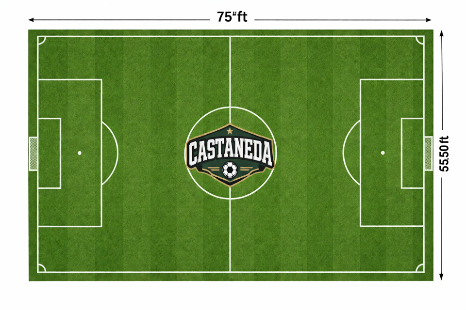 Castaneda custom soccer field design rendering